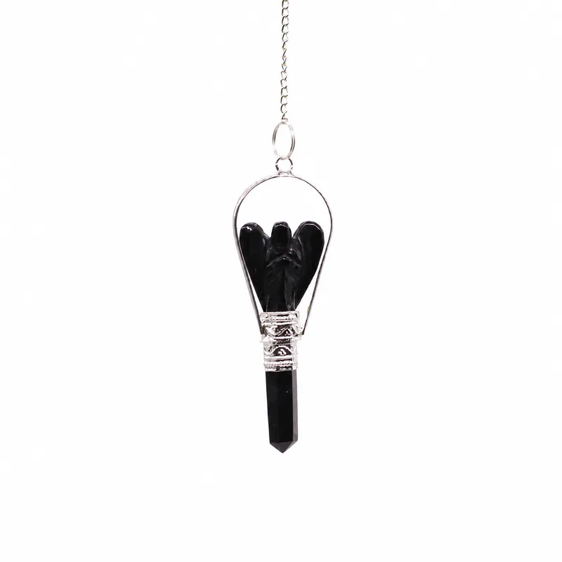 Angel Pendulum with Ring- Nero Agate — foto 2