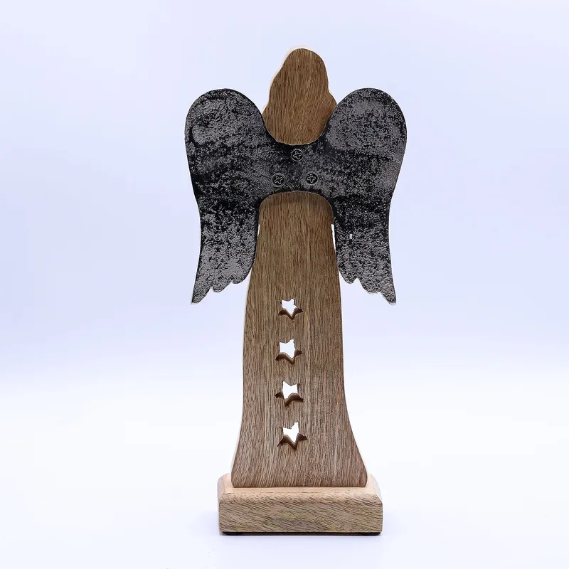 Large Mango Legno Star Angel Metal Wings & Enamel Detail — foto 3