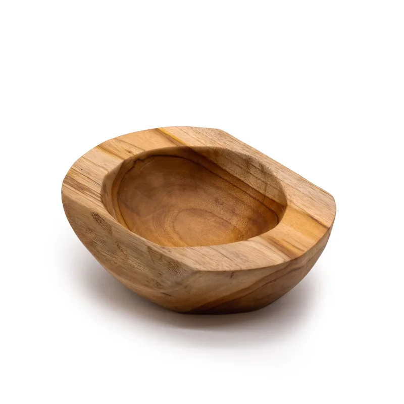 Medium Naturale Shape Teakwood Bowl 20x7cm — foto 3