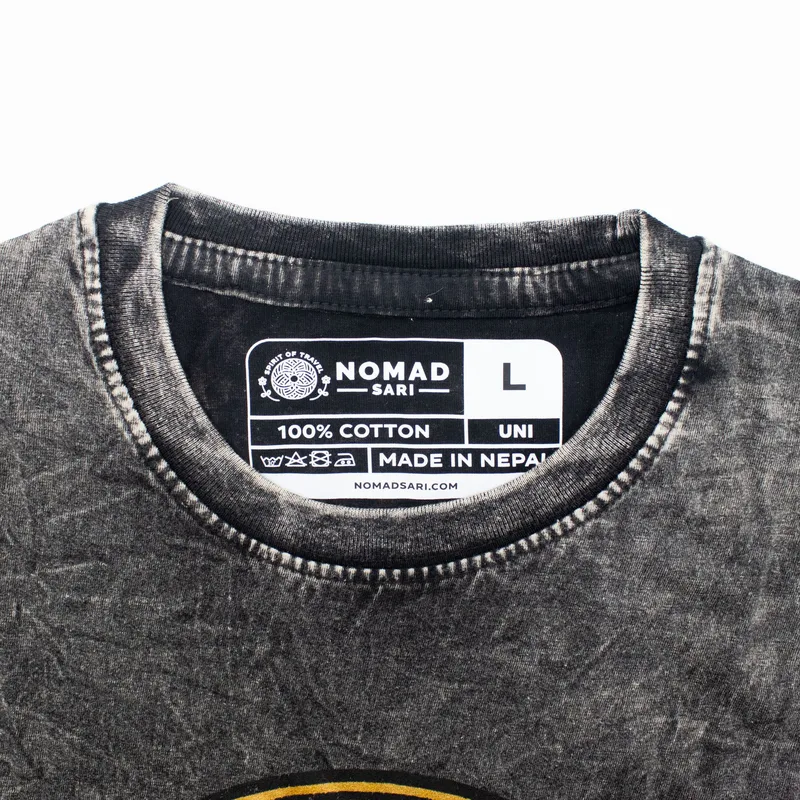 Nomad Sari Stonewashed Cotton T-Shirt Rebel Charcoal Large — foto 2