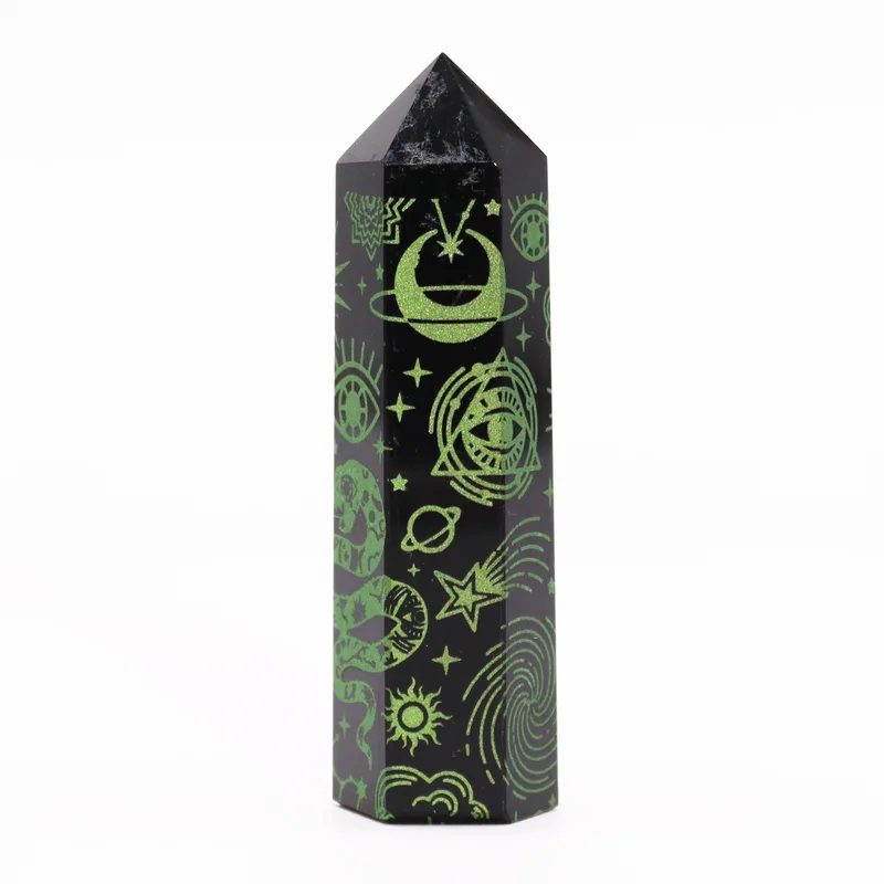 Nero Obsidian Points Mystic Story Forest Verde — foto 3