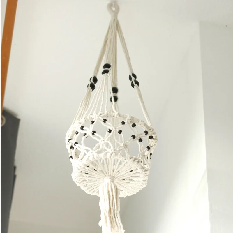 Macrame Pot Porta Lrg Single Beaded — foto 2
