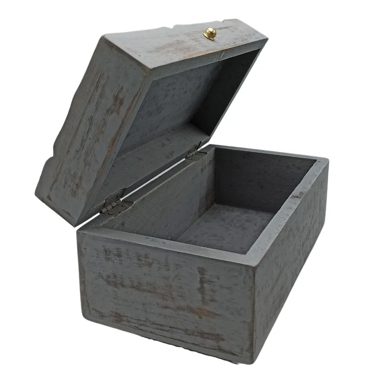 Vintage Deco Multi Purpose Scatola 22x12x10cm Grey Star — foto 1
