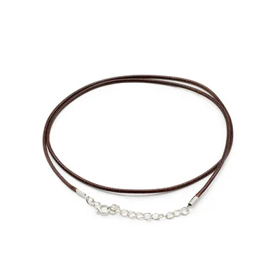 Packs Waxed Pendant Cords - 2mm x 55cm - Assorted - Dark Brown 112
