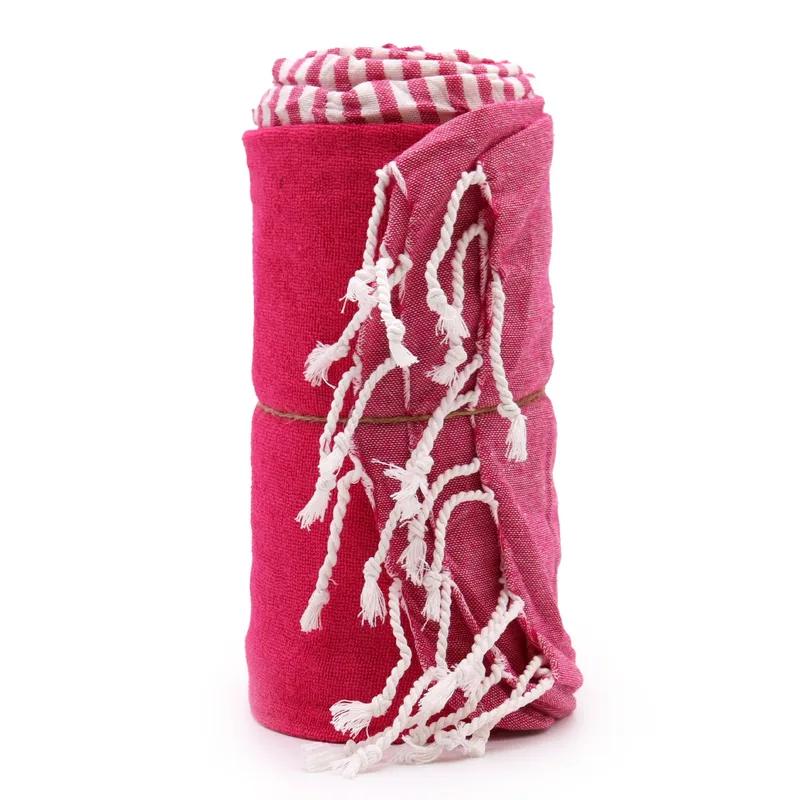 Cotton Pario Towel 100x180 cm Hot Pink — foto 1