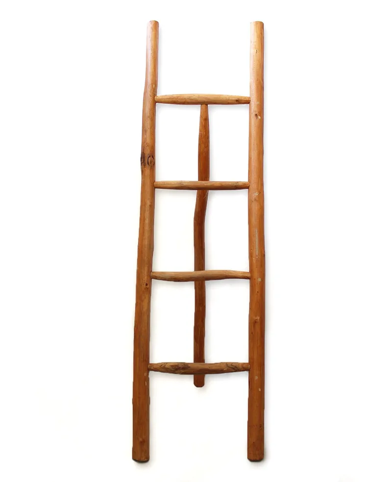 Large Teak Ladder - 1.5m - Naturale — foto 2