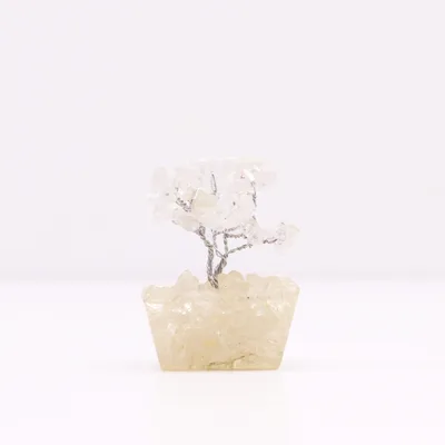 Mini Gemstone Trees On Orgonite Base - Rock Quartz (15 stones) — foto 2