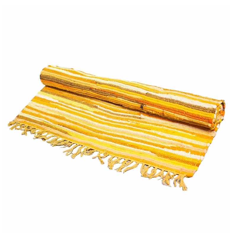 Large Rag Rug 150x90cm premium quality Sunrise Oranges
