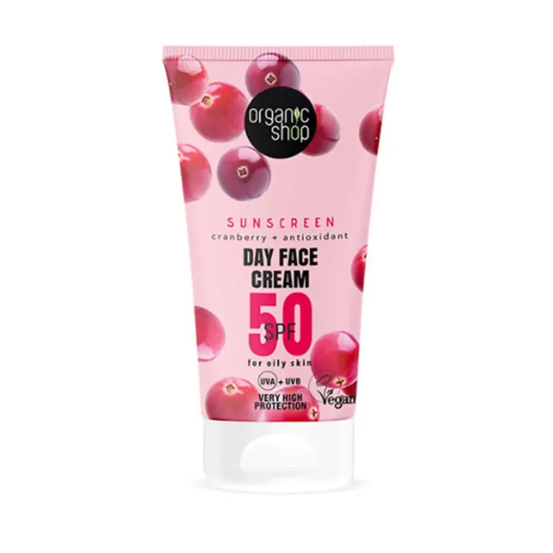 Organic Shop Cranberry Crema Facial De Dia Spf50 50ml