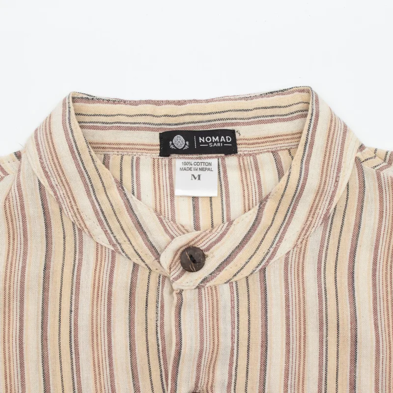 Nomad Sari Grandad Shirt Brown Beige Medium — foto 5