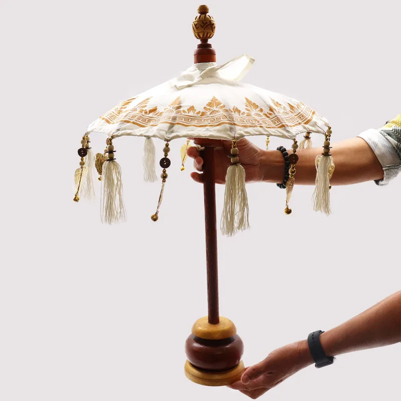 Bali Home Decor Parasol - Canvas - Oro Decor- 40cm — foto 5