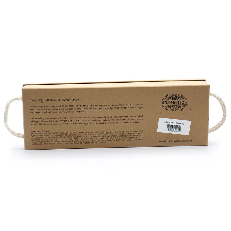Luxury Lavanda Wheat Bag in Gift Scatola Blu Viper