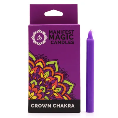 Manifest Magic Candele (pack of 12) - Purple - Crown Chakra