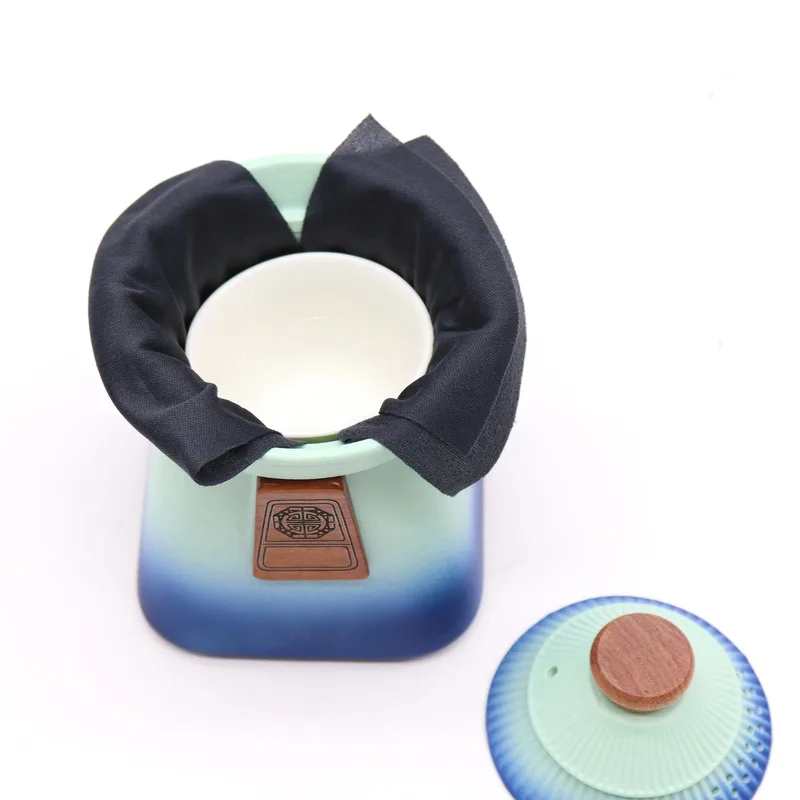 Temple Teapot Set & Three Cups Blu Heaven — foto 4