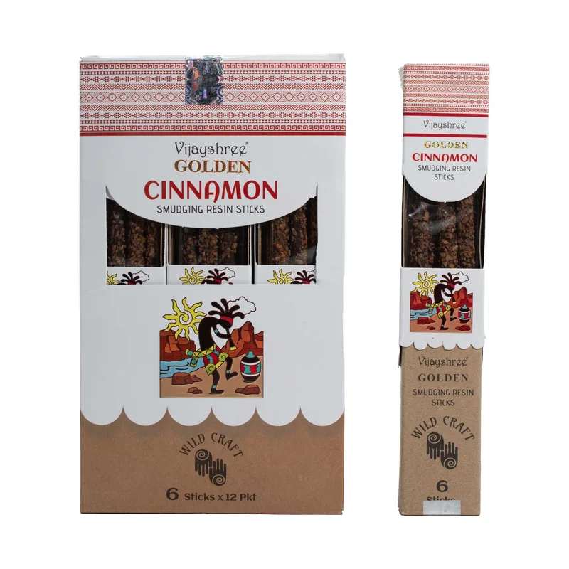 Golden Cannella Smudging Resin Sticks - 30g