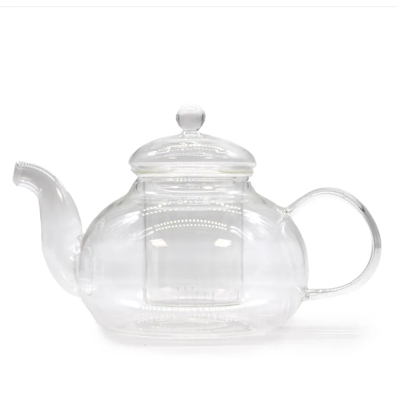 Glass Infuser Teapot Round Pearl 800ml