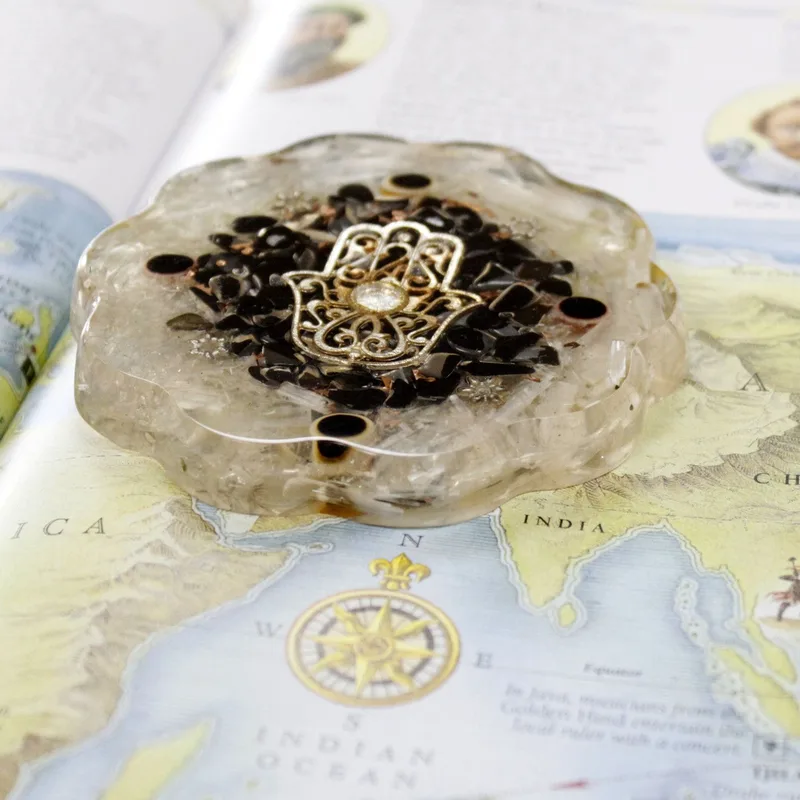 Orgonite Desk Power Packs Hamsa with Sellonite Med — foto 1
