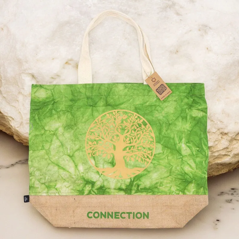 All Naturale Bag Verde Stonewash Albero of Life Connection — foto 2