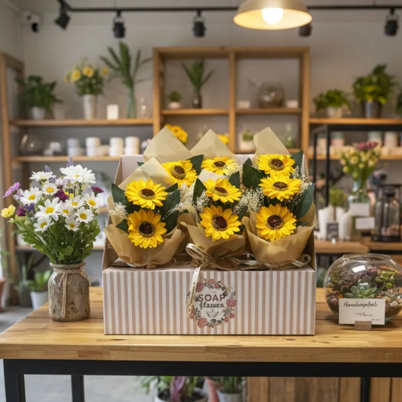 Sapone Fiore - Two Sunflower Bouquet — foto 1