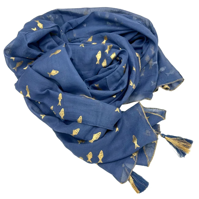 Nomad Sari On the Med Collection Pario Sea Blu & Oro Fish Design — foto 4