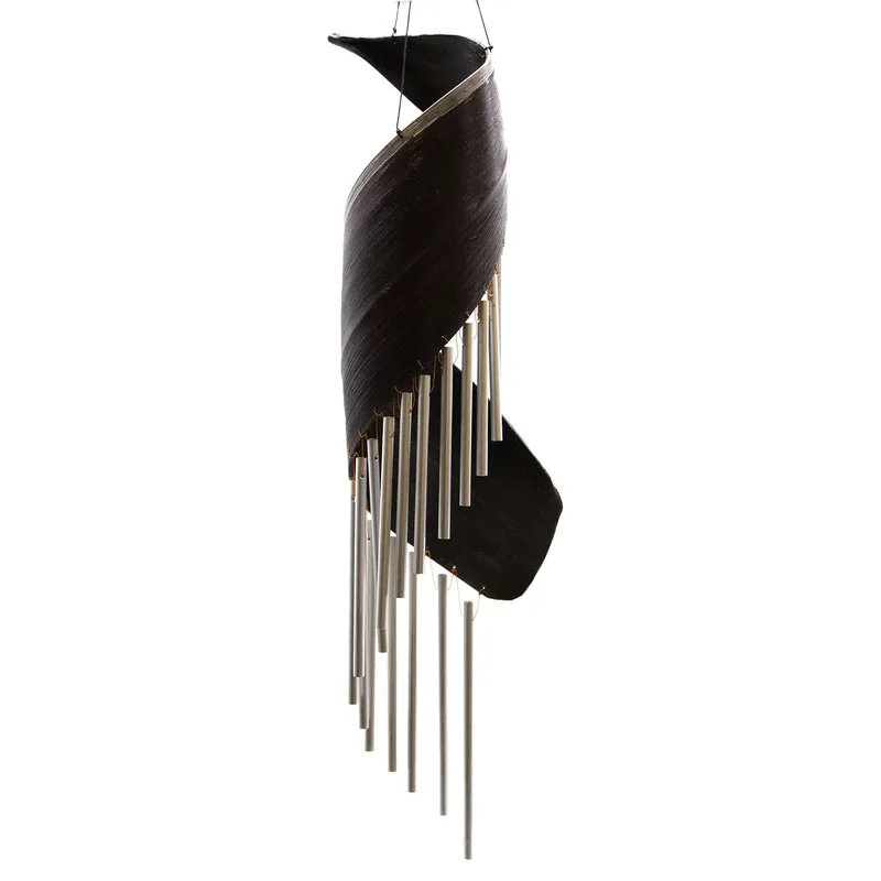 Coconut Leaf Wind Chimes - Chocolate — foto 2