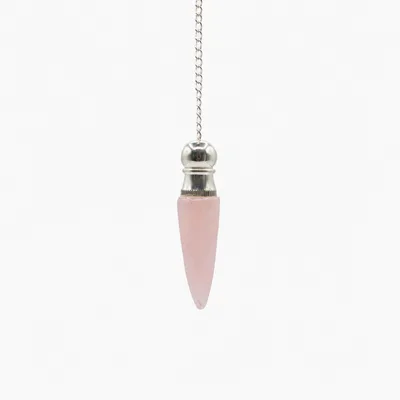 Secret Cavity Discovery of Truth Pendulum Rosa Quartz Argento Plated — foto 1