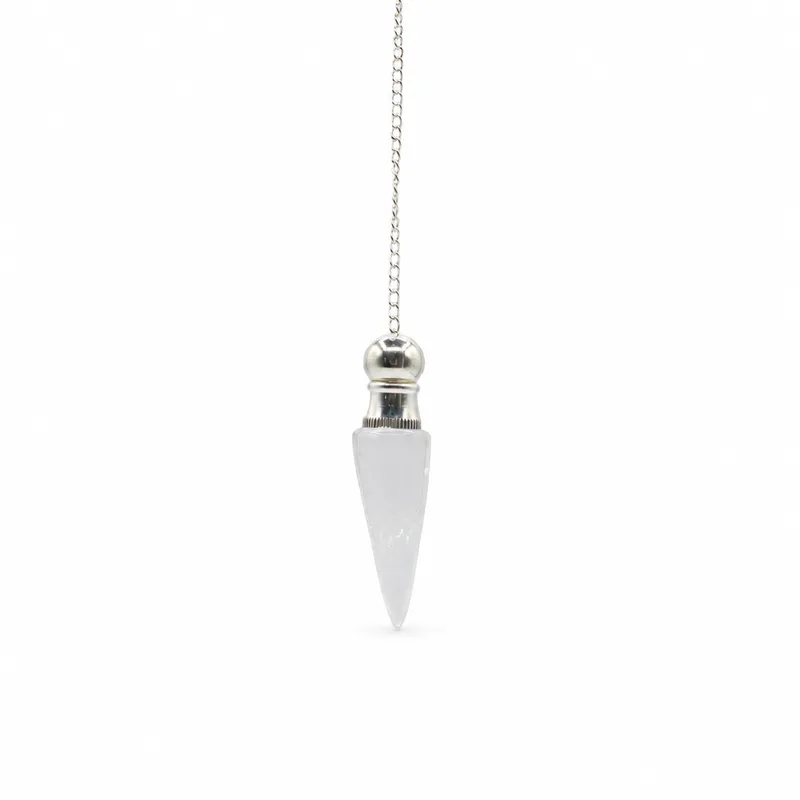 Secret Cavity Discovery of Truth Pendulum Clear Quartz Argento Plated — foto 1