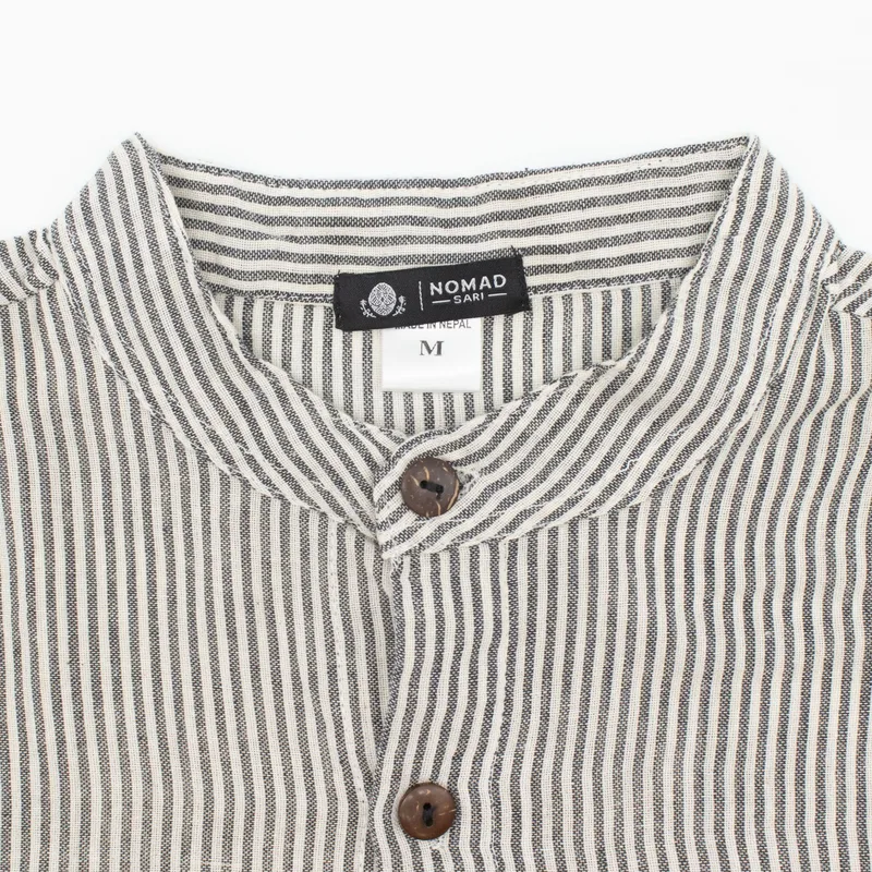 Nomad Sari Grandad Shirt Grey Stone Large — foto 3