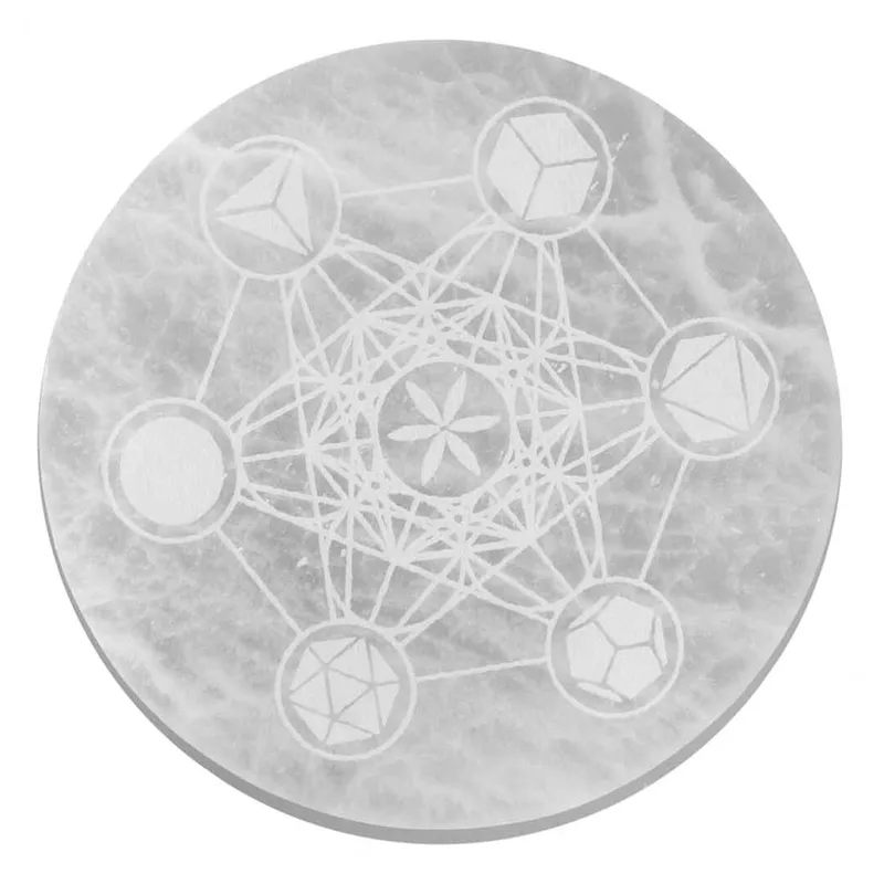 Large Charging Plate 18cm Sacred Geometry — foto 2