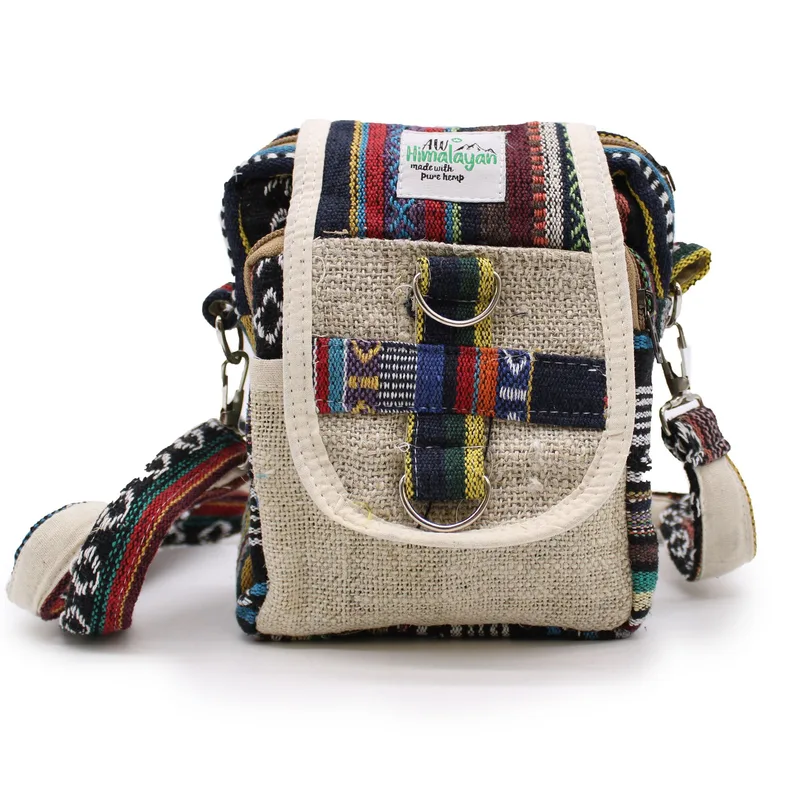 Body-Cross Naturale Hemp & Jhari Travel Bag