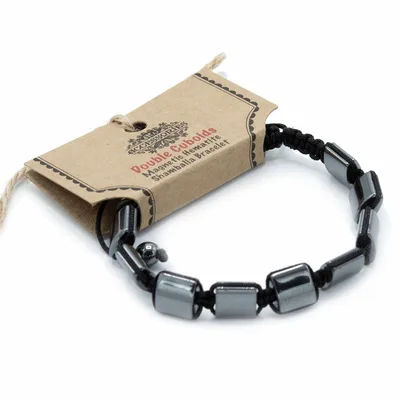 Bracciale Shamballa in Eritritato Magnetico - Doppi Cuboidi — foto 1