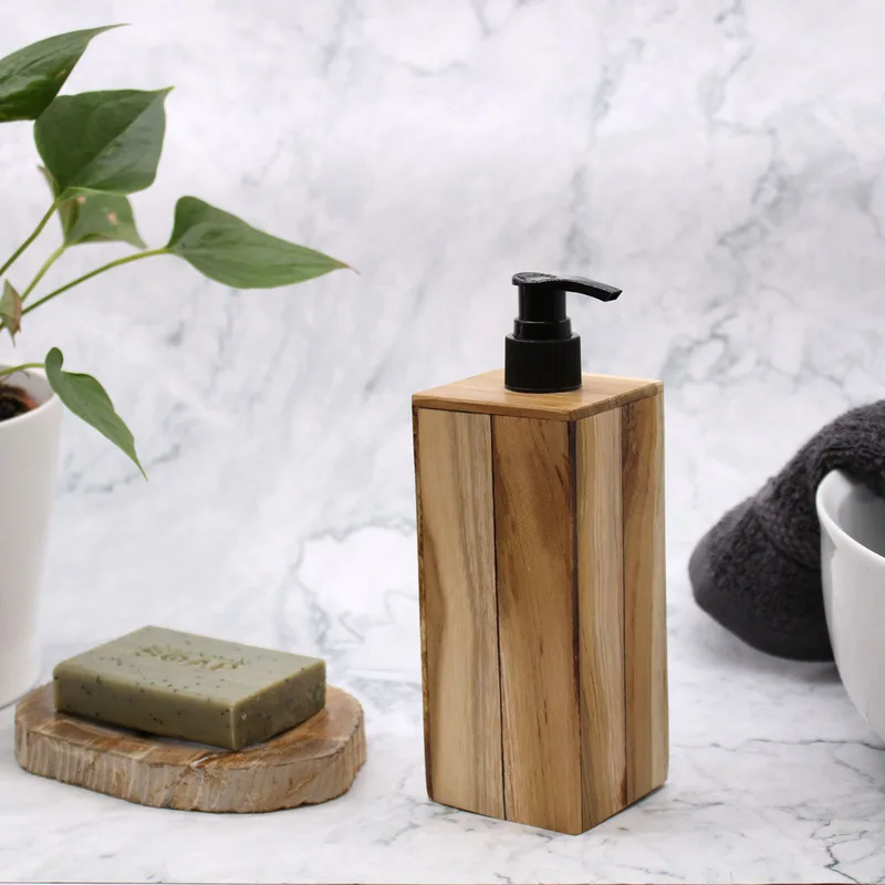 Naturale Teakwood Sapone Dispencer Square — foto 4