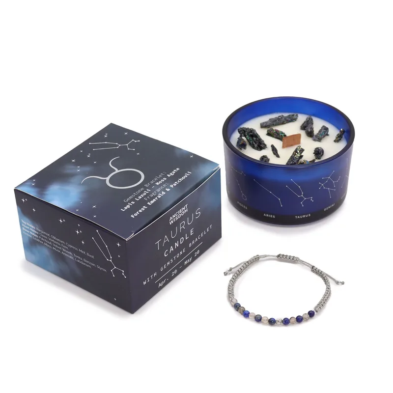 Zodiac Crystal Candela with Gemstone Bracelet Taurus — foto 2