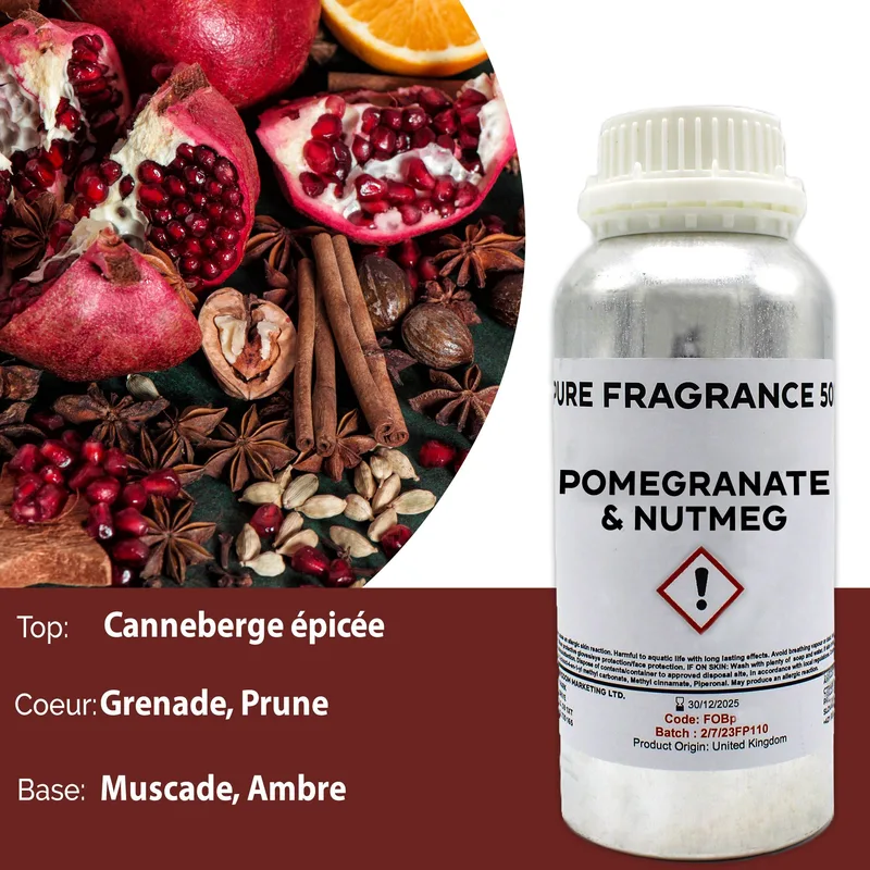 Pomegranate & Nutmeg Puro Profumo Olio 500ml — foto 3