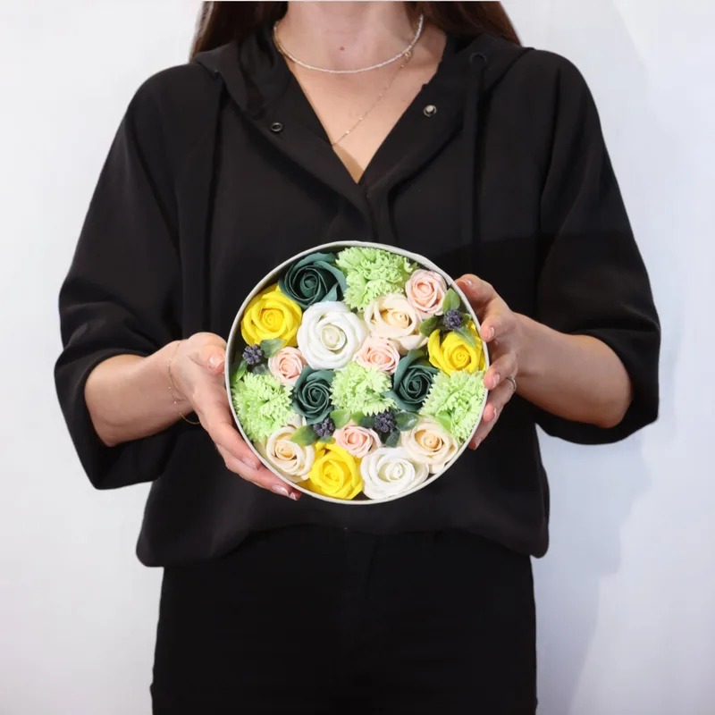 Round Scatola Spring Celibrations Yellow & Greens — foto 1
