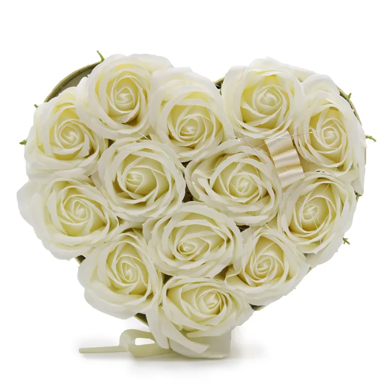 Sapone Fiore Gift Bouquet 13 Crema Roses Heart — foto 1