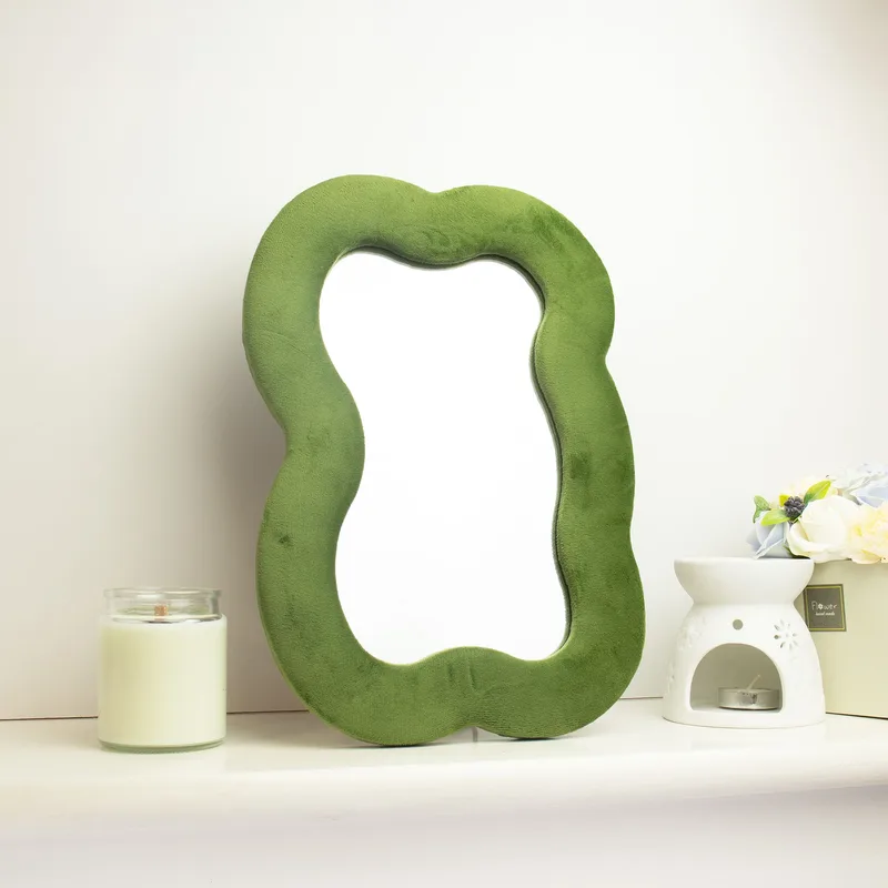 Soft Squiggly Mirror Large Cloud Moss Verde — foto 1