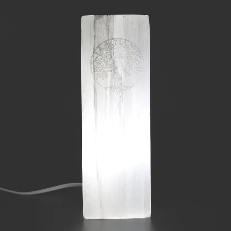 Selenite Block Lamp 25cm Albero of Life — foto 1