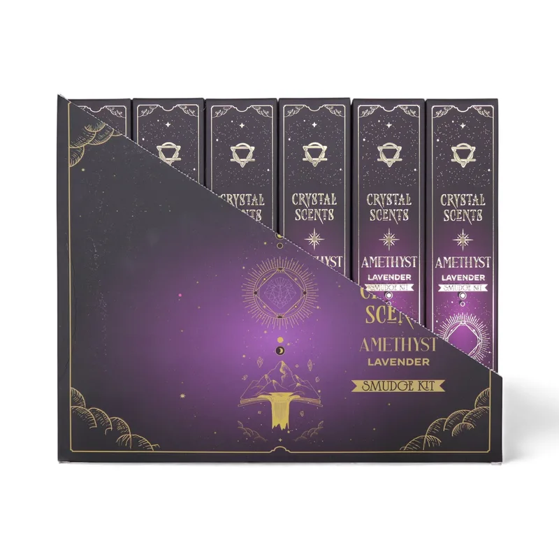Amethyst Crystal Scents Smudge Incenso - Lavanda