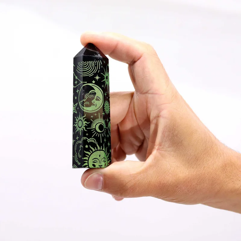 Nero Obsidian Points Mystic Story Forest Verde