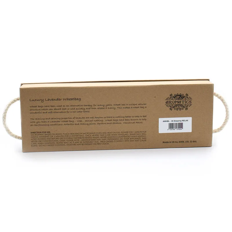 Luxury Lavanda Wheat Bag in Gift Scatola Sleeping RELAX