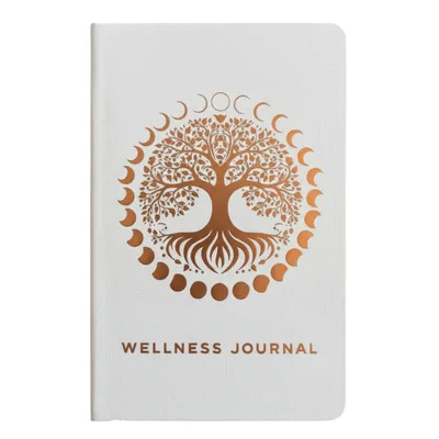 Bianco Wellness Journal - 120 pages - Rosa Oro Albero of Life