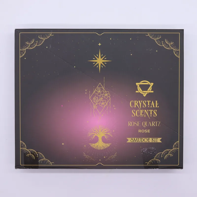 Rosa Quartz Crystal Scents Smudge Incenso - Rosa — foto 2