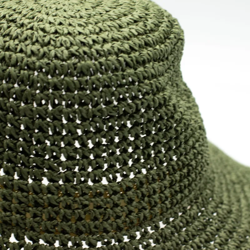Nomad Sari Floppy Straw Sun Hat - Moss Verde — foto 2