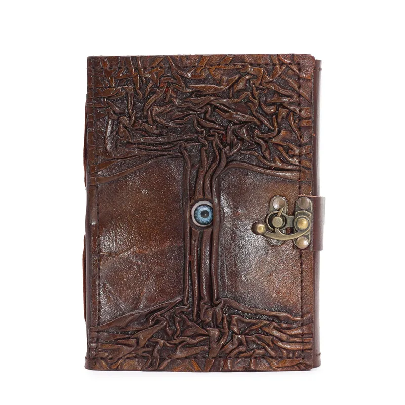 Nero Tan Book Evil Eye Decor 160 Deckle Edges Pages 17x12.5cm — foto 2