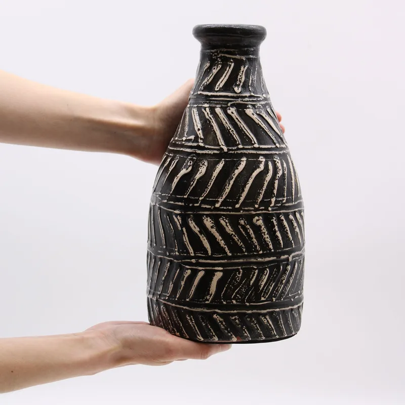 Greek Taper Vase Chocolate — foto 1