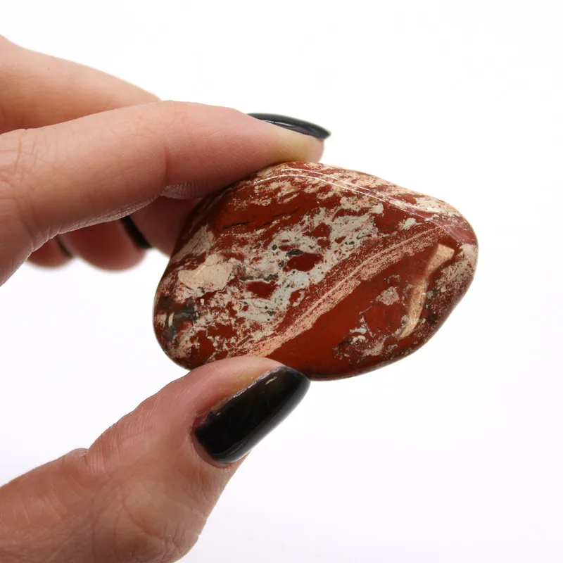 Bag of 6 Large African Tumble Stones - Light Jasper - Brecciated — foto 1