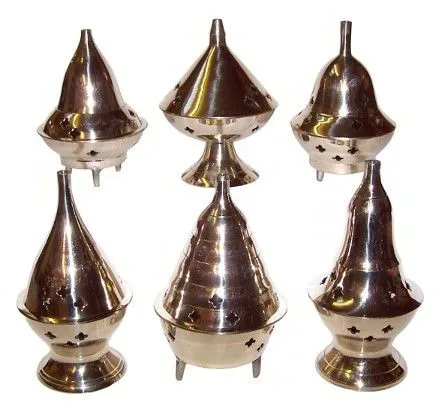 1x Brass Incenso Bruciatore Bruciatore 4"
