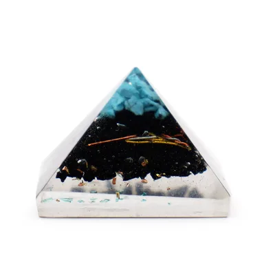 Piramide Orgone SM con Cristalli Gem e Cobre (25mm) — foto 5