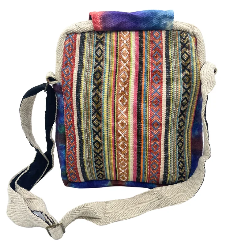 Tiedye Hemp Messegner Bag 2 Zip & Flop — foto 2